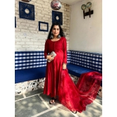 Blood Red Anarkali-XS