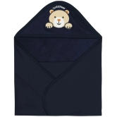 Bodycare - Blue Cotton Hooded Baby Blanket ( Pack of 1 )