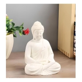 Khushi Enterprises Meditation Resin Buddha Idol 14 x 7 cms Pack of 1