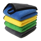 Auto Hub Multicolor 800 GSM Drying Towel For Automobile ( Pack of 4 )