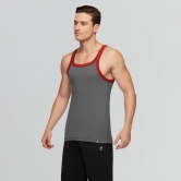 Pace Square Neck Vest Ribbon Grey S