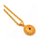 Jewar Mandi New Design Gold Plated Locket/Pendant with Rope/Rassi Chain Daily use for Men, Women & Girls, Boys - Golden