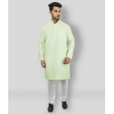 DESHBANDHU DBK - Fluorescent Green Cotton Mens Regular Kurta ( Pack of 1 ) - None