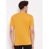 Lycos - Cotton Regular Fit Mustard Mens T-Shirt ( Pack of 1 ) - None