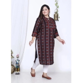 Swasti Cotton Printed Straight Womens Kurti - Black ( Pack of 1 ) - None