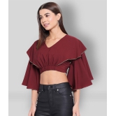 ALL WAYS YOU - Red Polyester Womens Crop Top ( Pack of 1 ) - 2XL