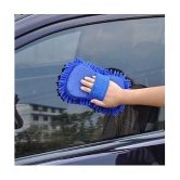 HOMETALES - Car Cleaning Combo Of Wet & Dry Microfiber Mini Duster , Microfiber Sponge And Microfiber Towel 40*40 CM 250 GSM for car accessories( Pack Of 3 )