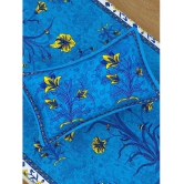 URBAN MAGIC - Blue Cotton Single Bedsheet with 1 Pillow Cover - Blue