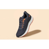 Sporty Casuals-Grey-Orange / UK 11