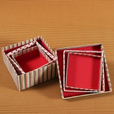 Shadow Stripes S/3 Square Box