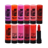 ADS Ultra Ceramide Matte Lipstick Multicolor Combo of 12 2.5 gm