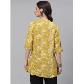 Divena - Mustard Rayon Womens Ethnic A-Line Top ( Pack of 1 ) - None