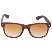 Hrinkar Brown Rectangular Sunglasses Styles Brown Frame Glasses for Men & Women - HRS19