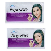 Prega News Mankind (Pack of 2) Pegnancy Testing Kit Hemoglobin