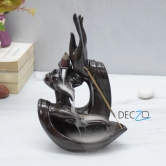 Buddha  Blessing Hand Incense Holder & Backflow Burner: Brown