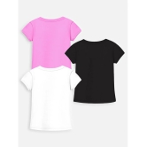 Trampoline Multi Cotton Blend Girls T-Shirt ( Pack of 3 ) - None