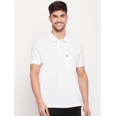 UNIBERRY - White Cotton Regular Fit Mens Polo T Shirt ( Pack of 1 ) - None