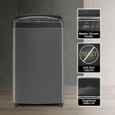 Godrej 7.5 Kg 5 Star Zero Pressure Technology Fully-Automatic Top Load Washing Machine (WTEON MGNS 75 5.0 FDTN MTBK, Metallic Black, With Toughened Glass Lid)