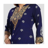 Meher Impex - Blue Crepe Women''s Tunic ( Pack of 1 ) - None