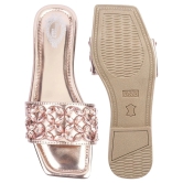 Shoetopia Rose Gold Womens Flats - None