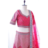 Graceful Garnet Elegance: Shri Hari Red Lehenga