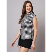 FUNDAY FASHION Women Regular Fit Check Casual Sleevesless Shirt