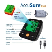 AccuSure Blood Pressure Monitor Automatic Digital Display And Adjustable Arm-Cuff - 2 Years Warranty