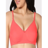 IN CARE LINGERIE - Red Cotton Lightly Padded Women's T-Shirt Bra ( Pack of 1 ) - None