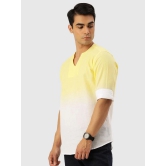 Bene Kleed Yellow Cotton Blend Mens Regular Kurta ( Pack of 1 ) - None