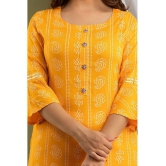 Lee Moda - Yellow Straight Rayon Womens Stitched Salwar Suit ( Pack of 1 ) - S