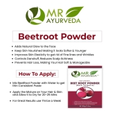 MR Ayurveda BeetRoot Powder for Skin & Hair Care Face Pack Masks 100 gm