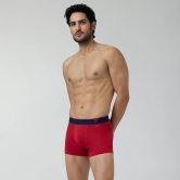 Traq Silver Cotton Trunks Rio Red XXL