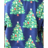 CHRISTMAS TREE BLUE SHORT SLEEVE PYJAMA SET - BLUE-1-2 YEARS / 2N / BLUE