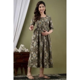 PALANI-HUB Women Maternity/Nursing Nighty (Mehandi)