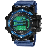 Hala Blue Resin Digital Men's Watch