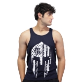 Dominant Skul Gym Stringer-Dark Blue / S