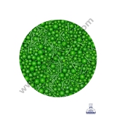 CAKE DECOR™ Sugar Candy - Mix Size Green Balls with Vermicelli Candy - 500 gm