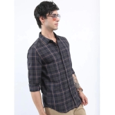 Ketch Cotton Blend Regular Fit Checks Full Sleeves Mens Casual Shirt - Grey ( Pack of 1 ) - None