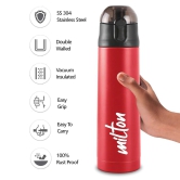 Milton Crown 900 ML Thermosteel Water Bottle | Hot or Cold | 1 Pc Black