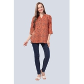 Meher Impex Rust Crepe Womens Tunic ( Pack of 1 ) - None