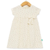 Juscubs Off White Cotton Girls Frock ( Pack of 1 ) - None