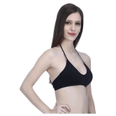 Elina Cotton Teenage Bra - Black - None