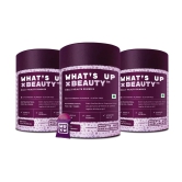 Whats Up Beauty Gummies For Hair Skin and Nails-Whats Up Wellness Biotin Gummies for Hair Growth, Bright Skin & Strong Nails, Vitamins A-E, Folic Acid, Zinc, Aloe Vera, 60 Days (60 Gummies)