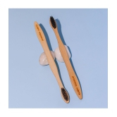 Ayurveda Amrita Bamboo Toothbrush, Charcoal Dipped - Pack of 2