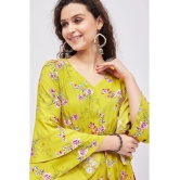 Tissu - Green Rayon Womens Anarkali Kurti ( Pack of 1 ) - None