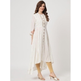 AMIRA''S INDIAN ETHNICWEAR - Off White Straight Viscose Women''s Stitched Ethnic Gown ( Pack of 1 ) - None