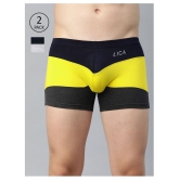 IC4 - Multicolor Cotton Blend Men's Trunks ( Pack of 2 ) - S