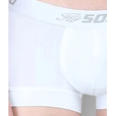 Solo - White Cotton Mens Trunks ( Pack of 2 ) - 100