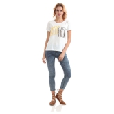 Sugr Cotton Regular Tops - White - M