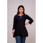 Kapadia Black Rayon Womens Regular Top ( Pack of 1 ) - None